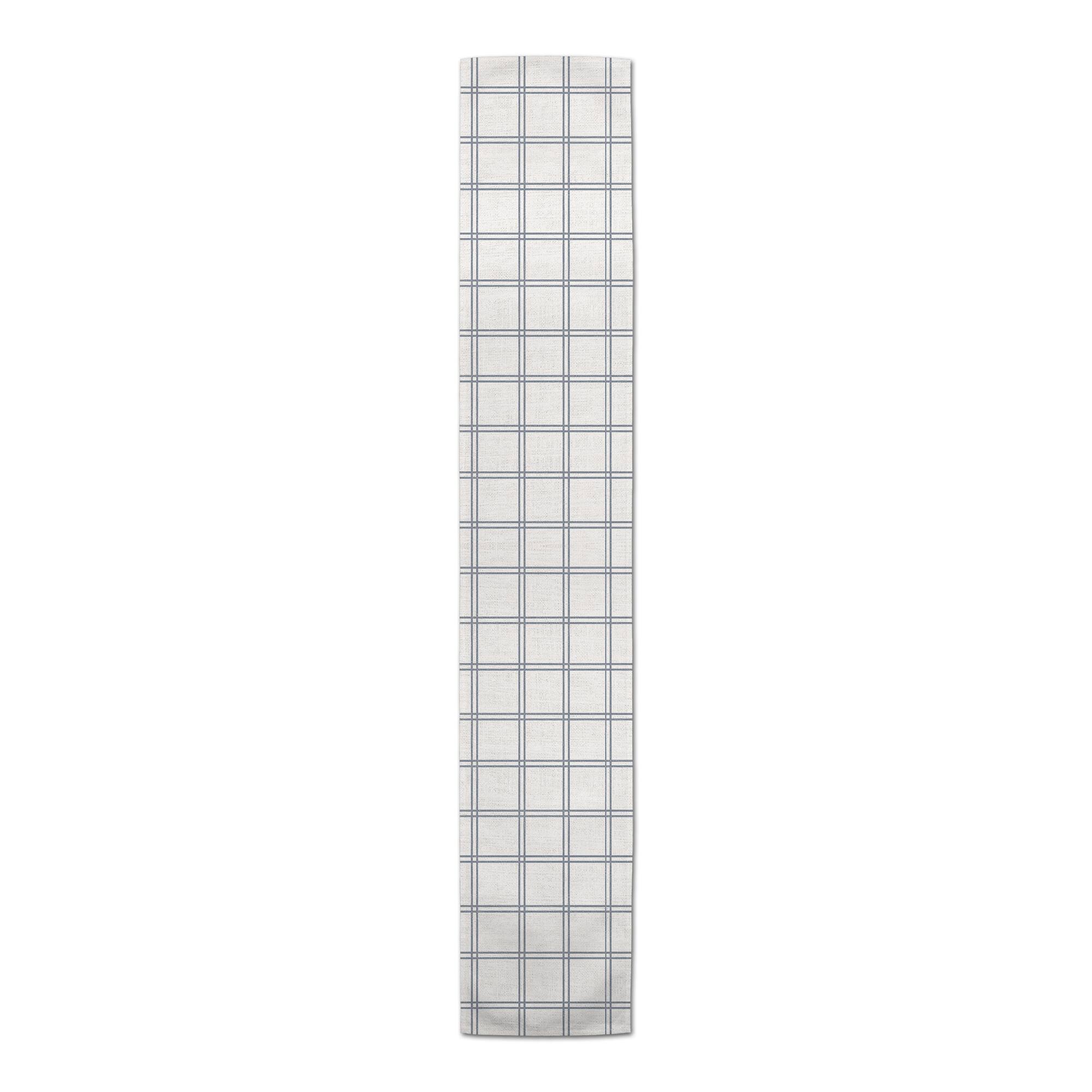 Slate Grids Indoor/Outdoor Table Runner